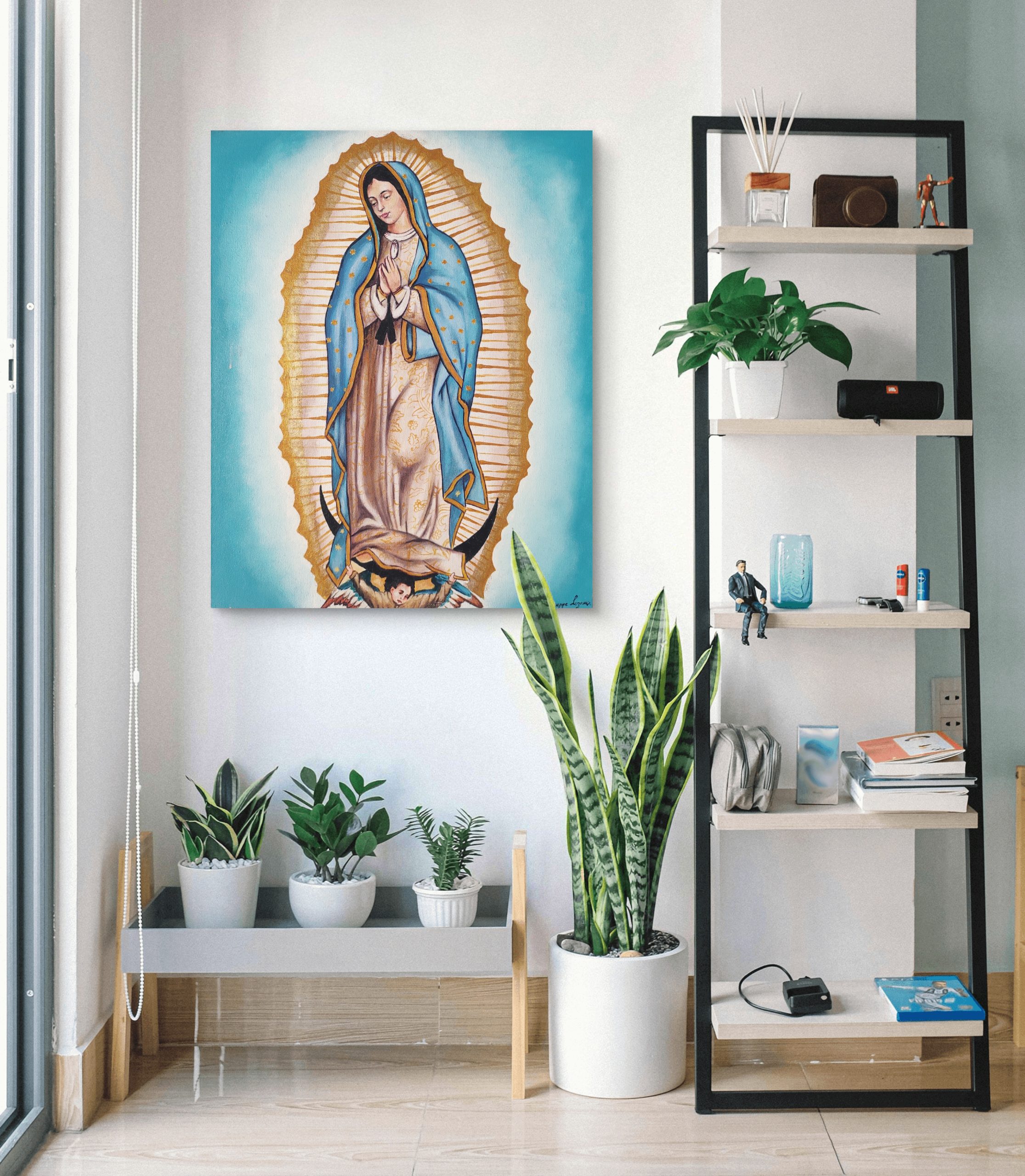 Cuadro pintura decorativa virgen de guadalupe