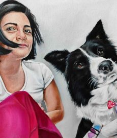 Retratos con mascotas personalizados