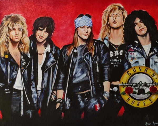 pintura guns ando roses