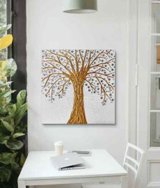 Cuadro abstracto decorativo arbol de la prosperidad