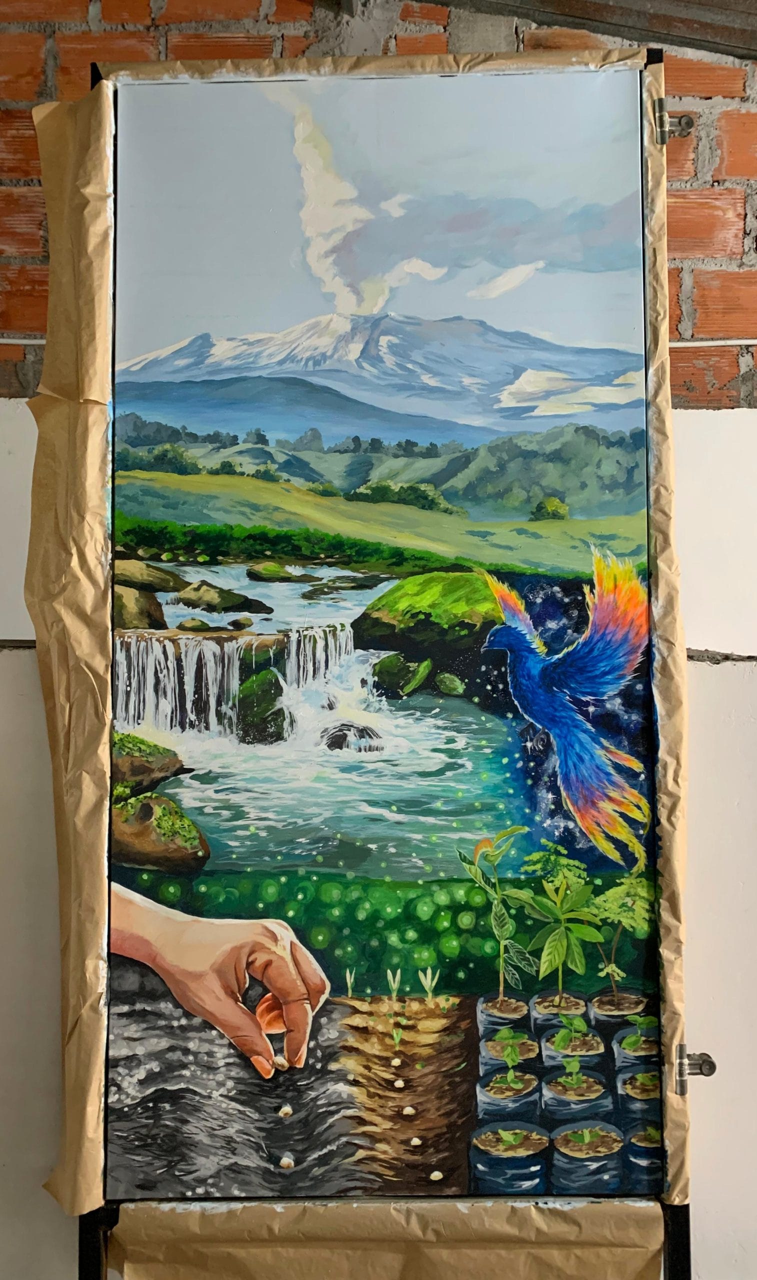 Pintor de murales en Medellin Colombia