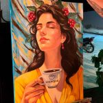 cuadro con olor a cafe colombiano