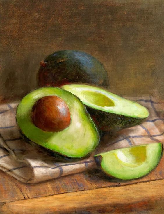 cuadro bodegon aguacates colombia