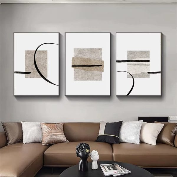 cuadros modernos para habitaciones minimalistas
