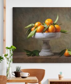 pintura naranjas lienzo decorativo