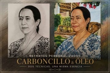diferencias retrato carboncillo y retrato al oleo