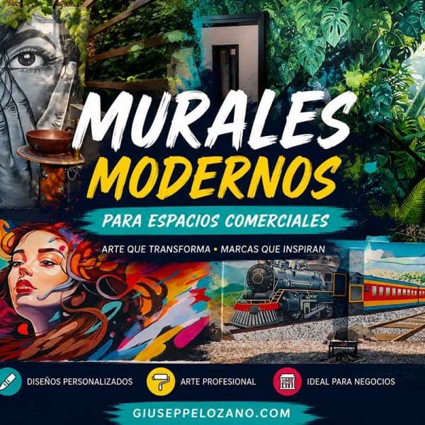 murales modernos para espacios comerciales colombia