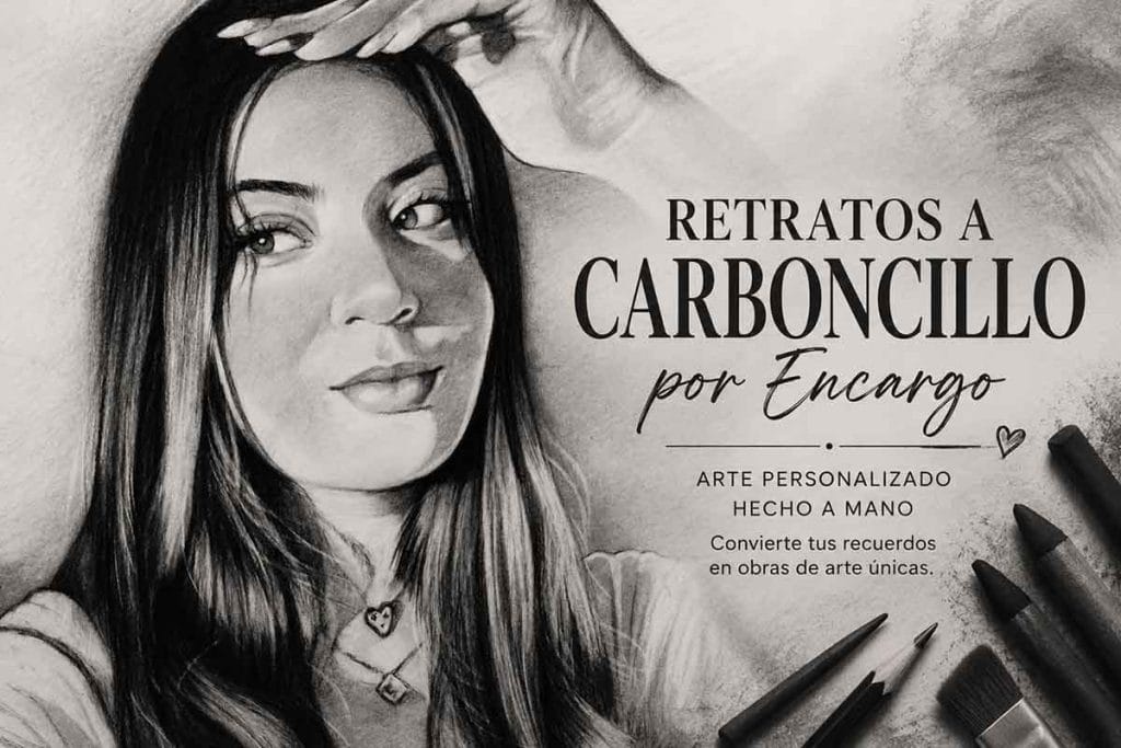 retratos a carboncillo por encargo colombia