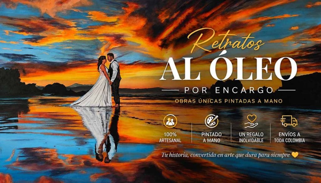 retratos al oleo por encargo colombia